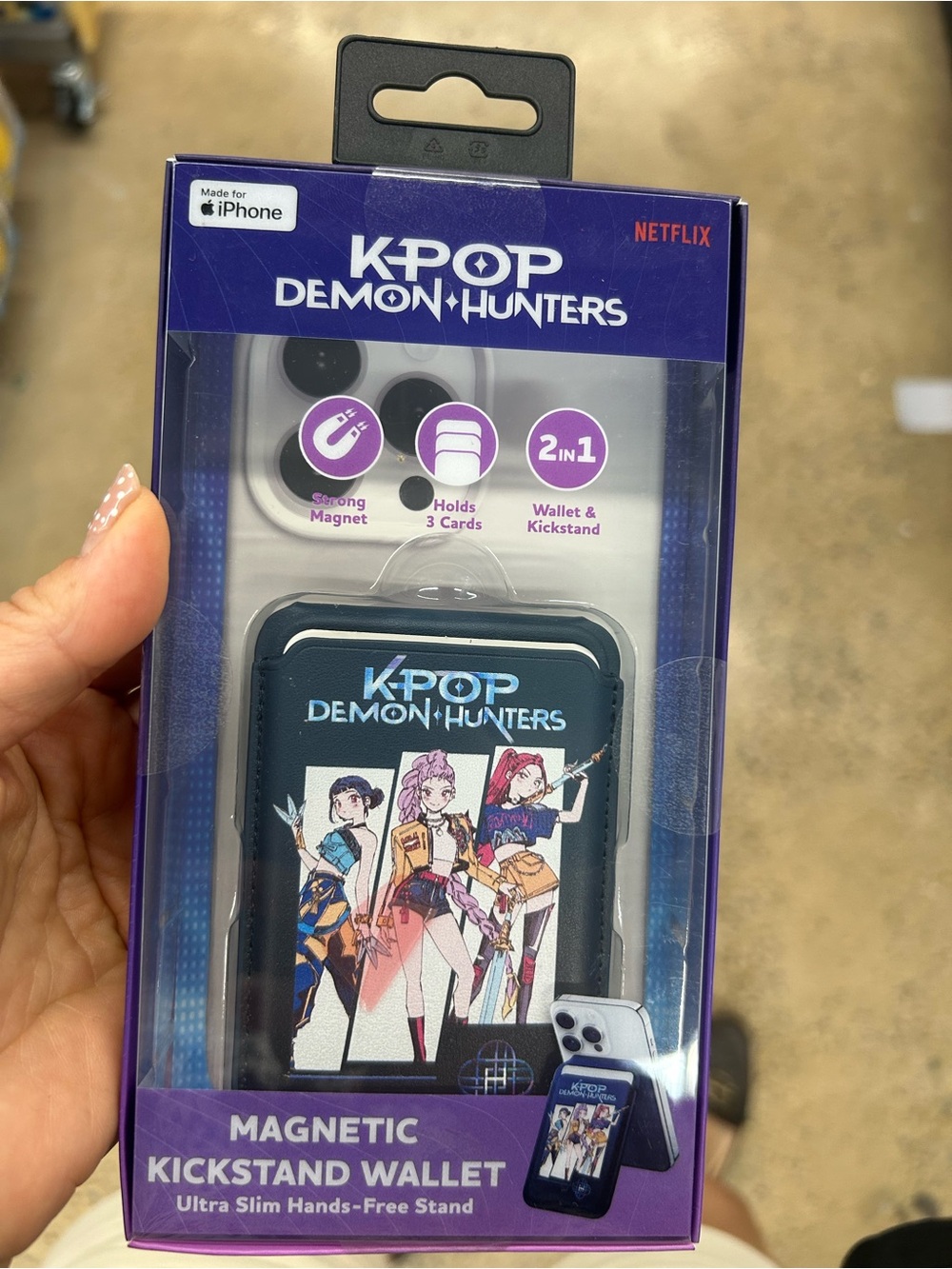 K-Pop Demon Hunters Magnetic Kickstand Wallet